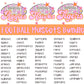 Football Pink Orange Stars Mascot (Dropdown)- DTF&UV