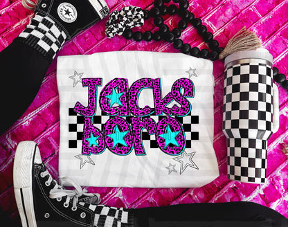 Pink Leopard Neon Mascots (dropdown)-DTF&UV