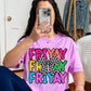 Friyay with Checkered bow- DTF&UV