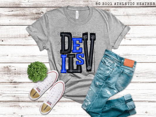 Devils Blue Black - DTF