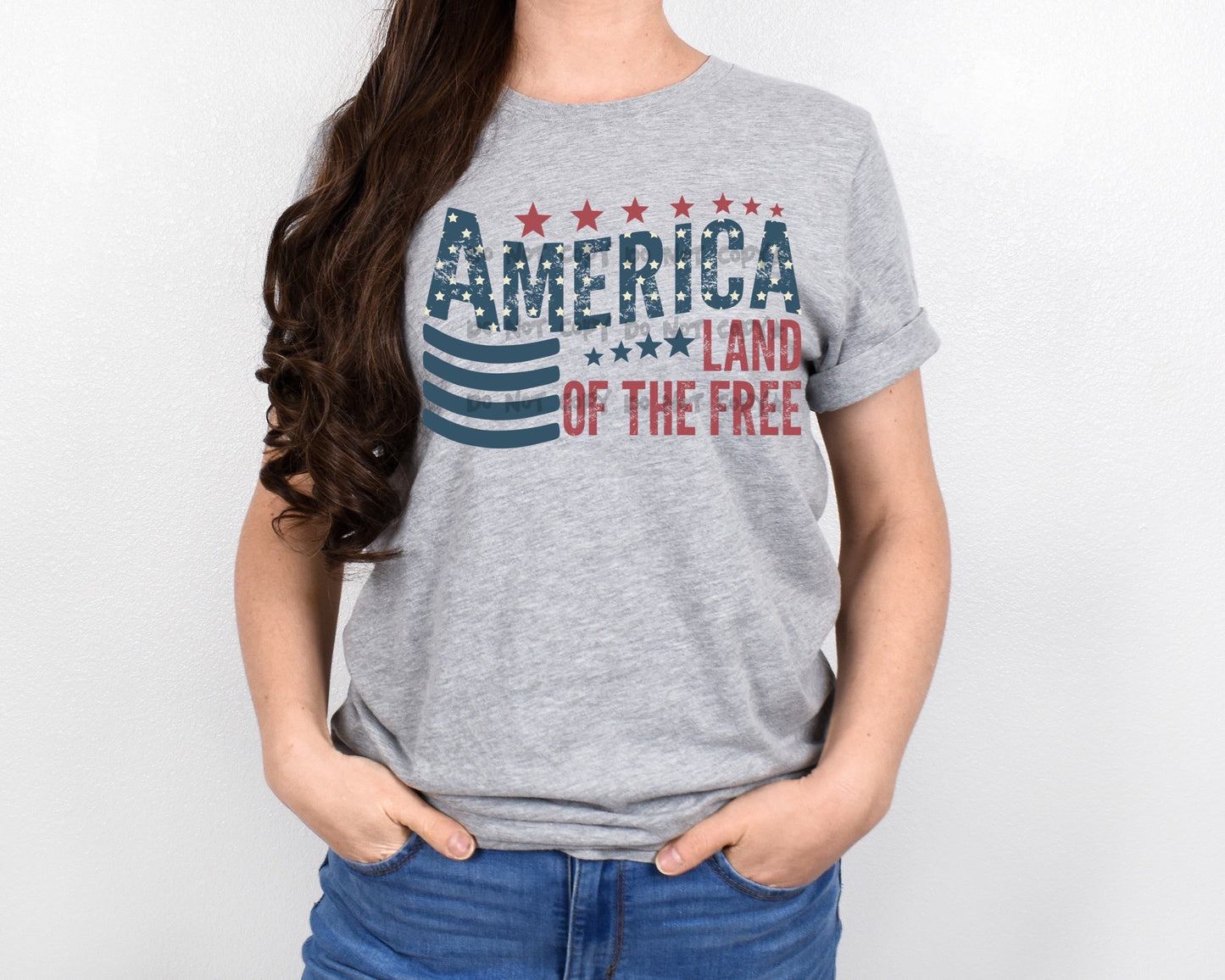 America land of the free-DTF