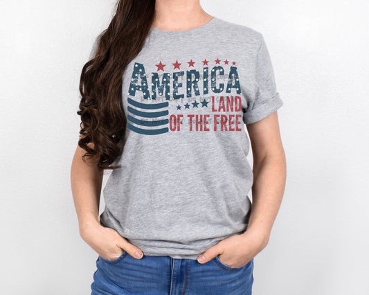 America land of the free-DTF