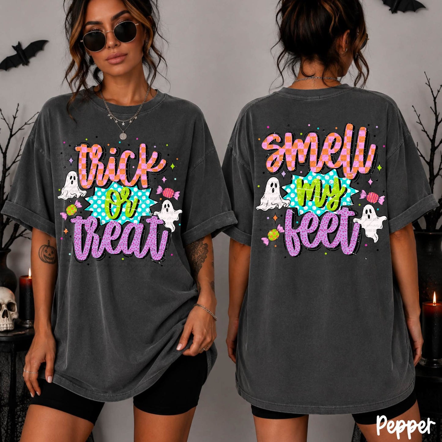 Pink Smell my feet (back)-DTF&UV