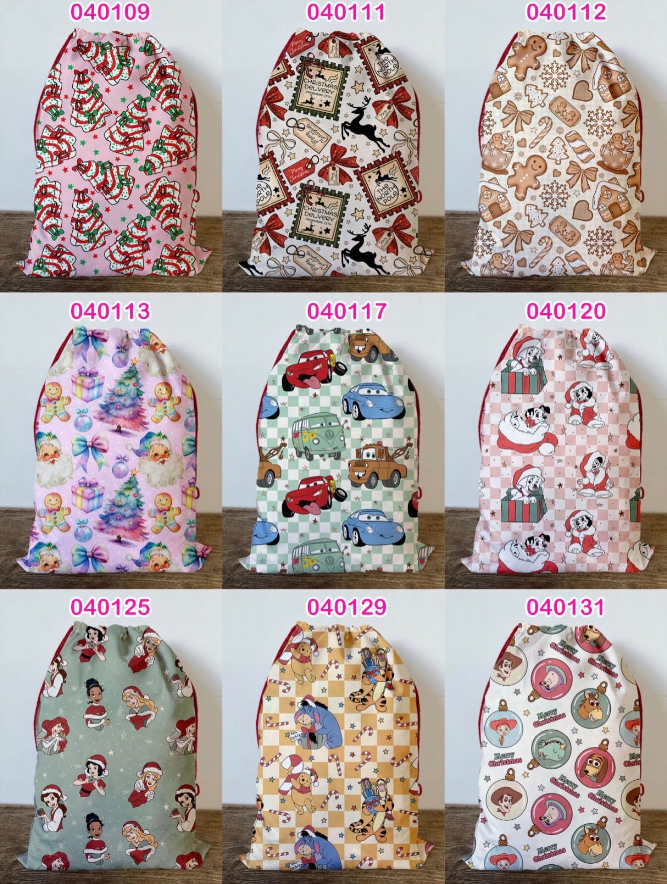 ABI custom Santa Sack -Pre Order