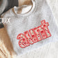 Aunt Floral Faux Embroidery DTF