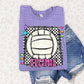Bright preppy volleyball- (DROPDOWN MASCOT)-DTF&UV