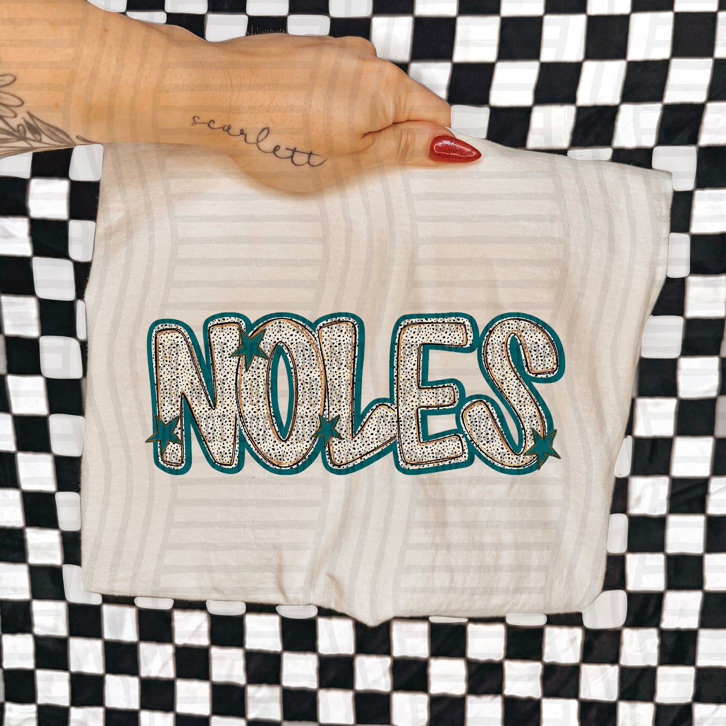 Teal Dotty (DROPDOWN MENU)-DTF&UV