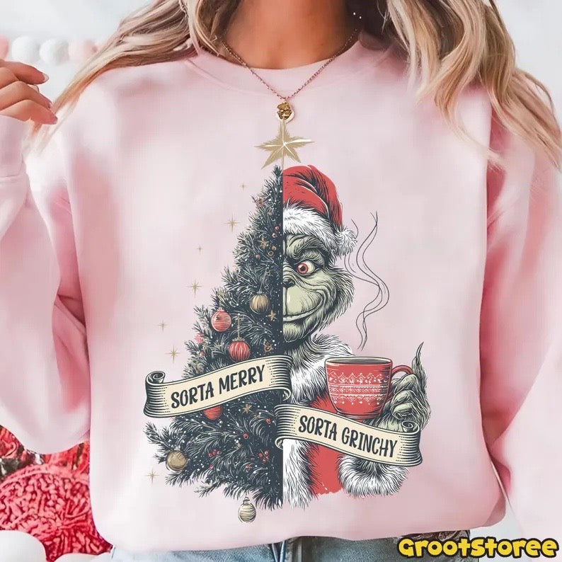 Sorta Merry Sorta Grinchy-DTF&UV