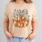 Fall Glitter Dotted Bow Pumpkin-DTF