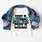 Wild Child Teal Checkered - DTF