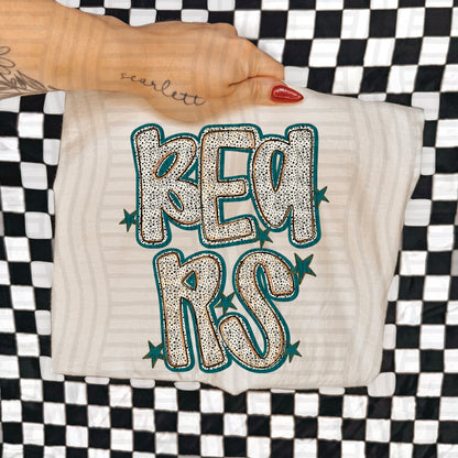 Teal Dotty (DROPDOWN MENU)-DTF&UV
