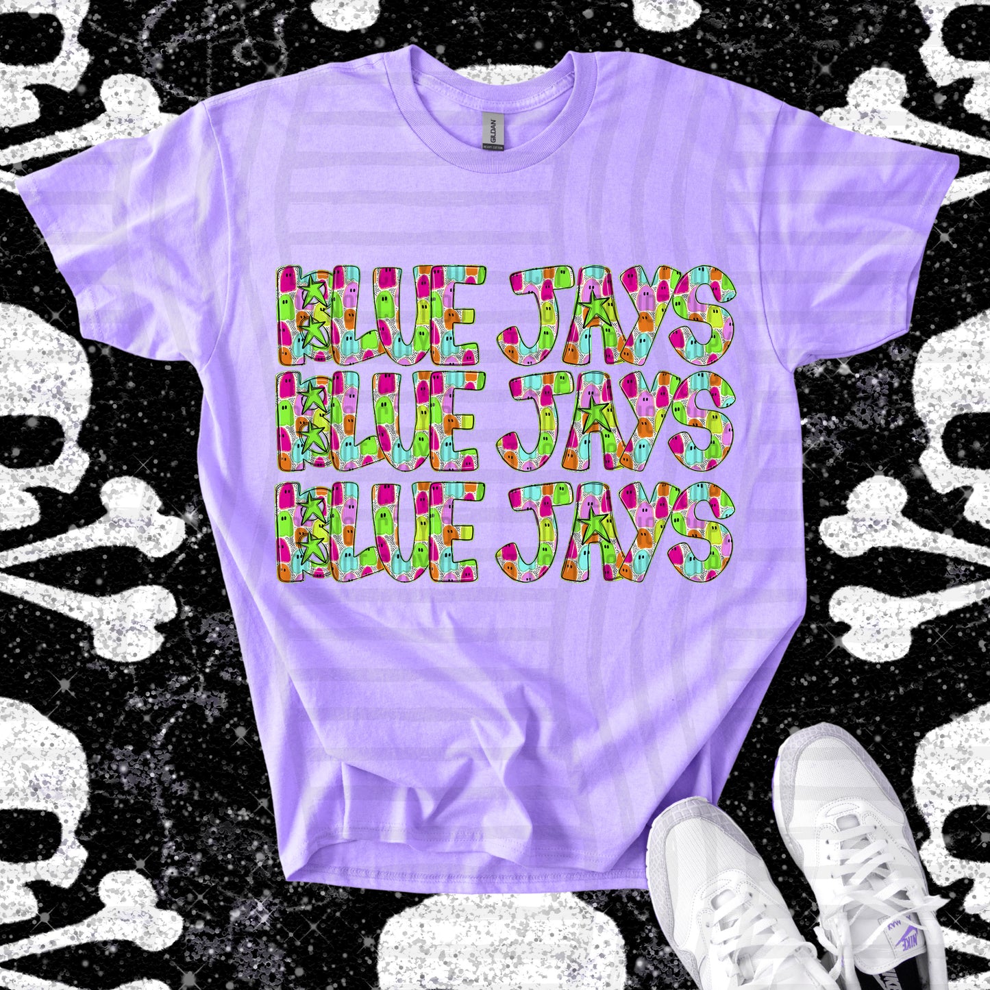 Ghosty Girl  CUSTOM: (ANY NAME, ANY MASCOT)-DTF&UV