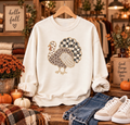 Leopard checked turkey-DTF