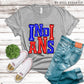 Indians Blue and Red - DTF
