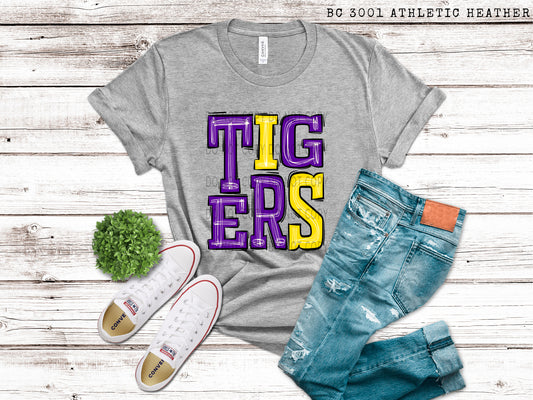 Tigers Purple and Yellow - DTF