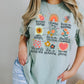 Distressed floral positive words-DTF