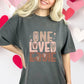One Loved Eagle Light Pink And Brown Hearts DTF