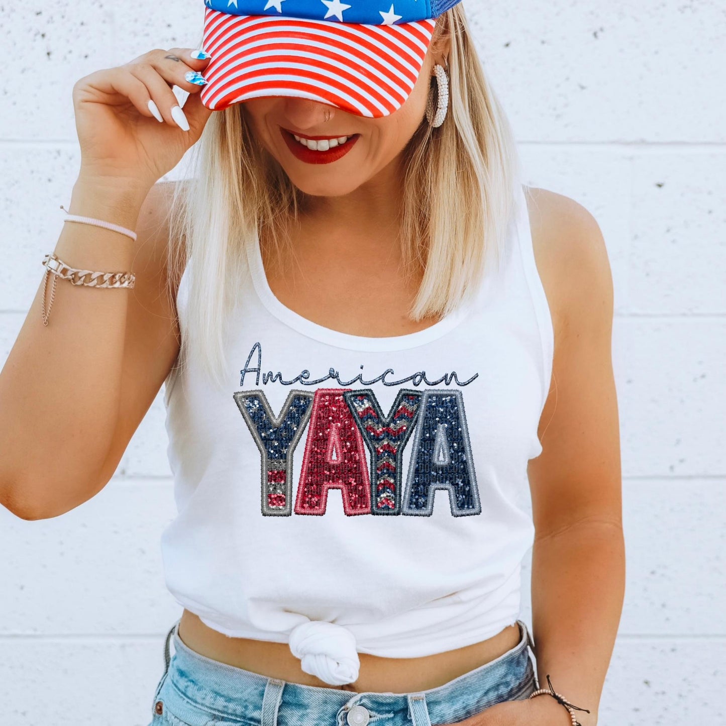 American Yaya Faux Embroidery Sequin - DTF