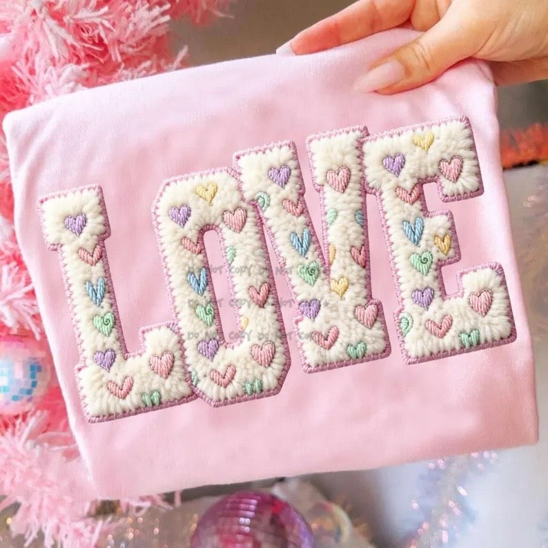 Love pastel hearts-DTF&UV