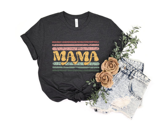 Mama Stripes Distressed DTF