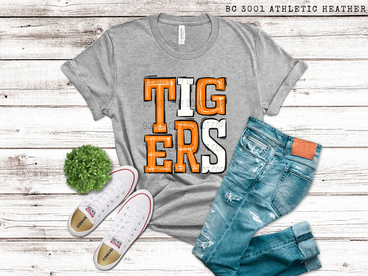 Tigers Orange and White - DTF