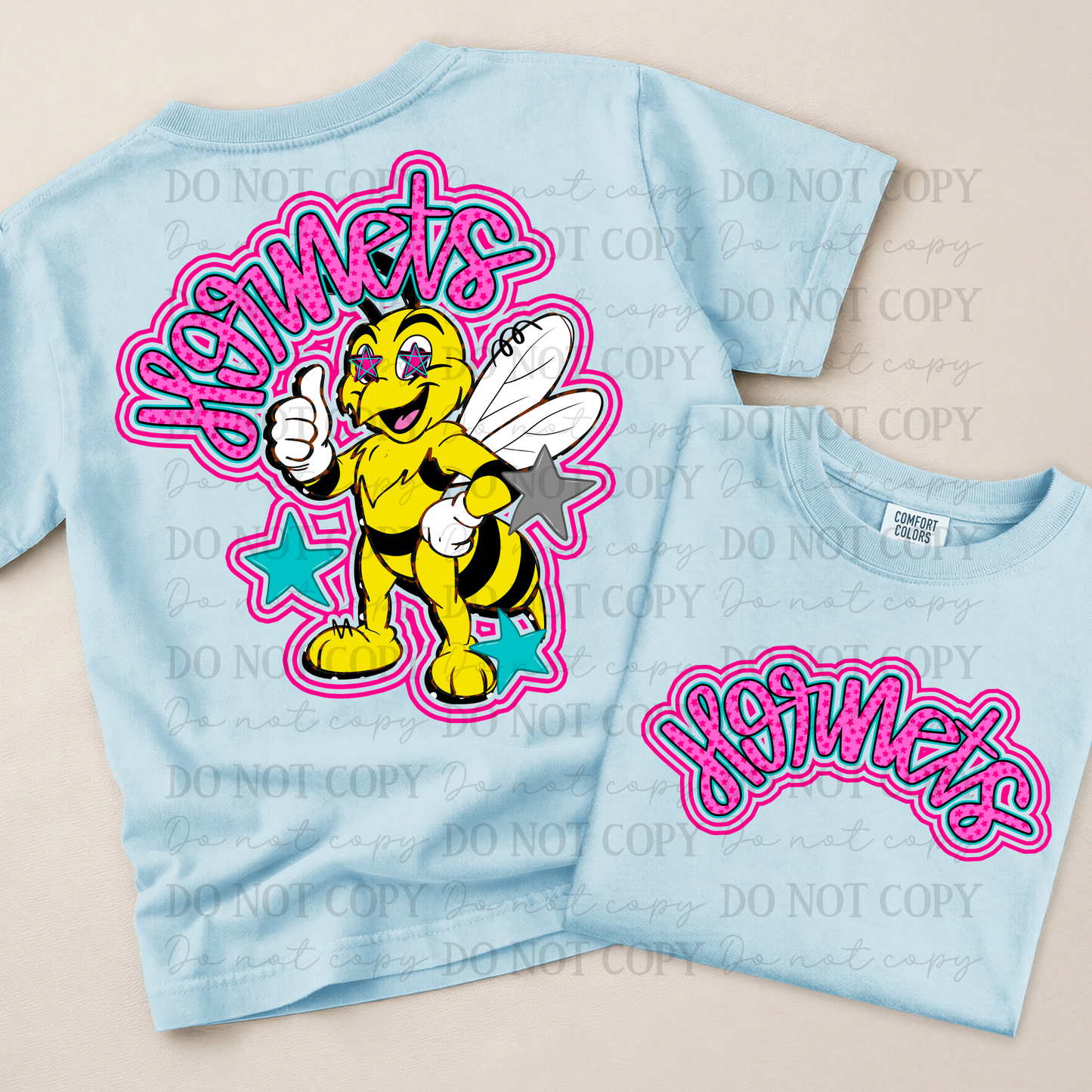 Hornets Pink(back)-DTF&UV