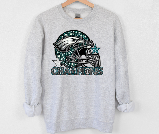 Champions Gem Teal Helmet -DTF