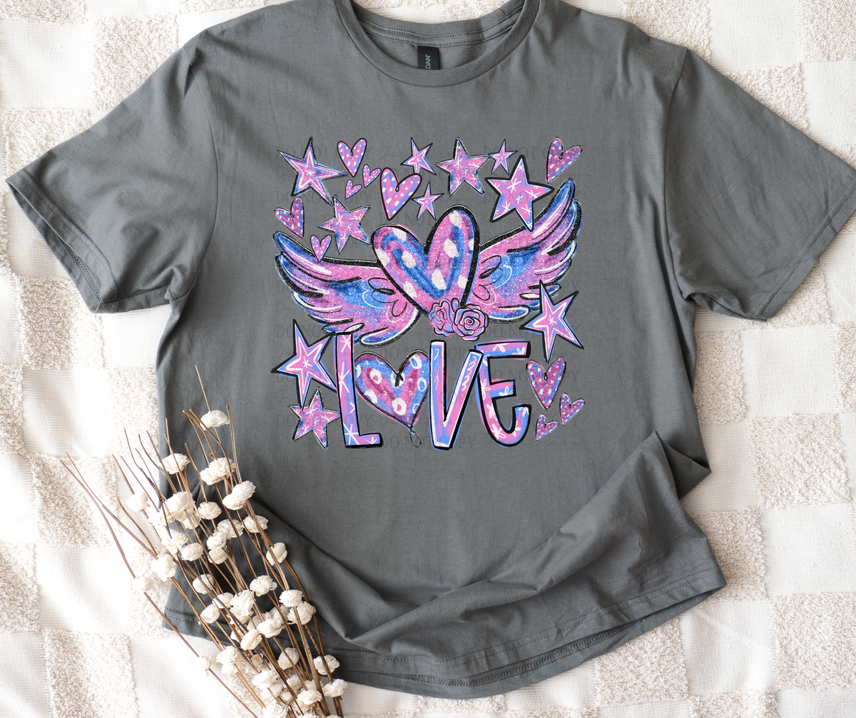 LOVE COLLAGE-DTF&UV