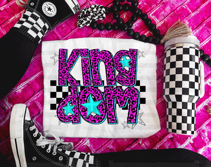 Pink Leopard Neon Mascots (dropdown)-DTF&UV