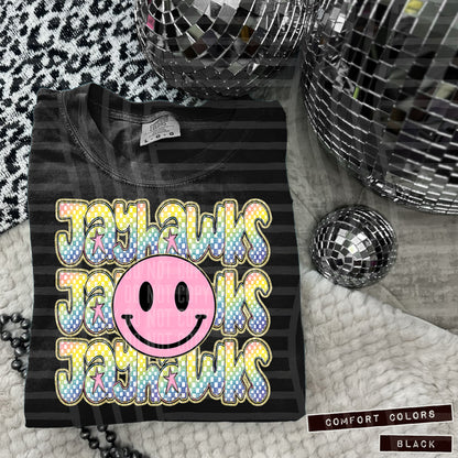 Pink Smiley Triple Stack (Dropdown)- DTF&UV