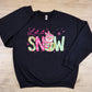 Let it snow with snowman-DTF