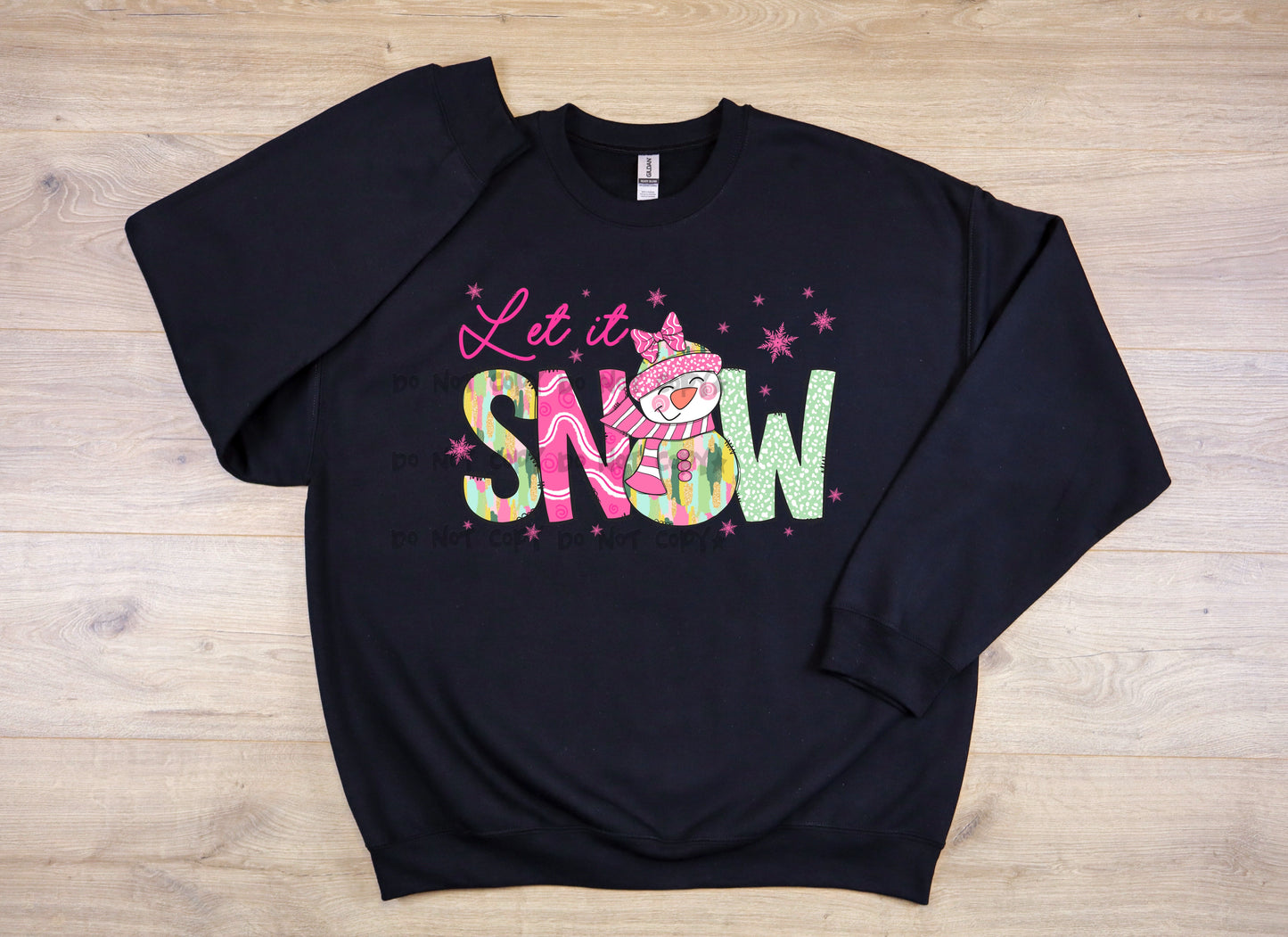 Let it snow with snowman-DTF