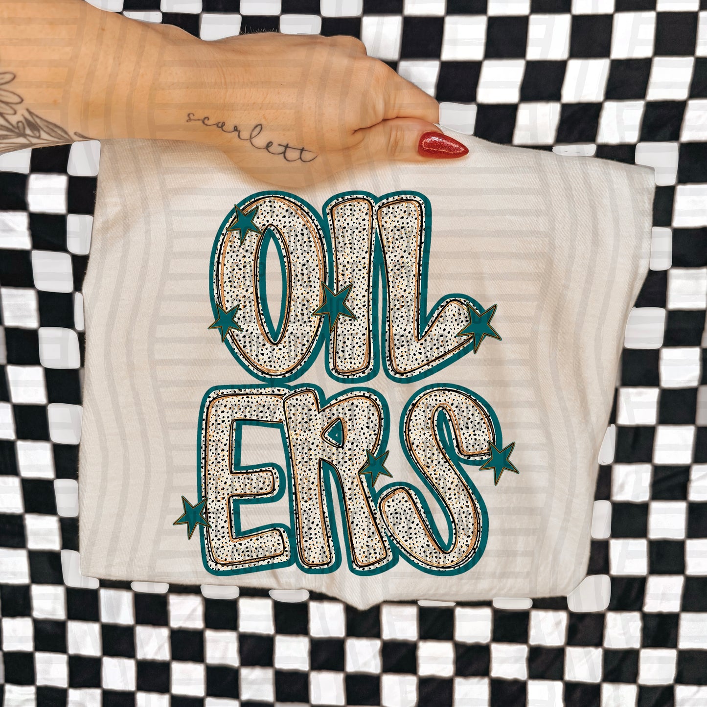 Teal Dotty (DROPDOWN MENU)-DTF&UV