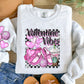 Valentine’s Day Vibe Pink Checkered With Sleeve -DTF