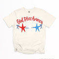God Bless America triple stars-DTF&UV