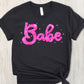 Babe hot pink stars-DTF