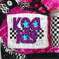 Pink Leopard Neon Mascots (dropdown)-DTF&UV