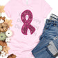 Breast cancer pink ribbon sequin-DTF
