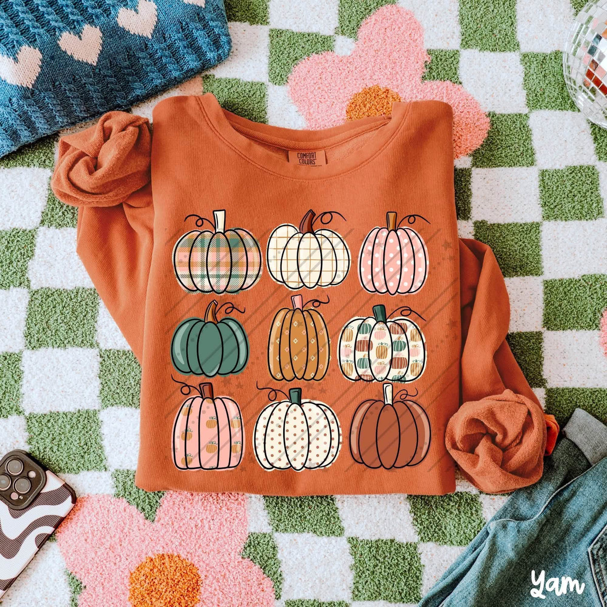 Fall pumpkin collage -DTF
