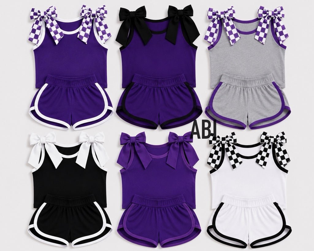 ABI Custom Bow Shirt and Shorts Set  -Pre Order
