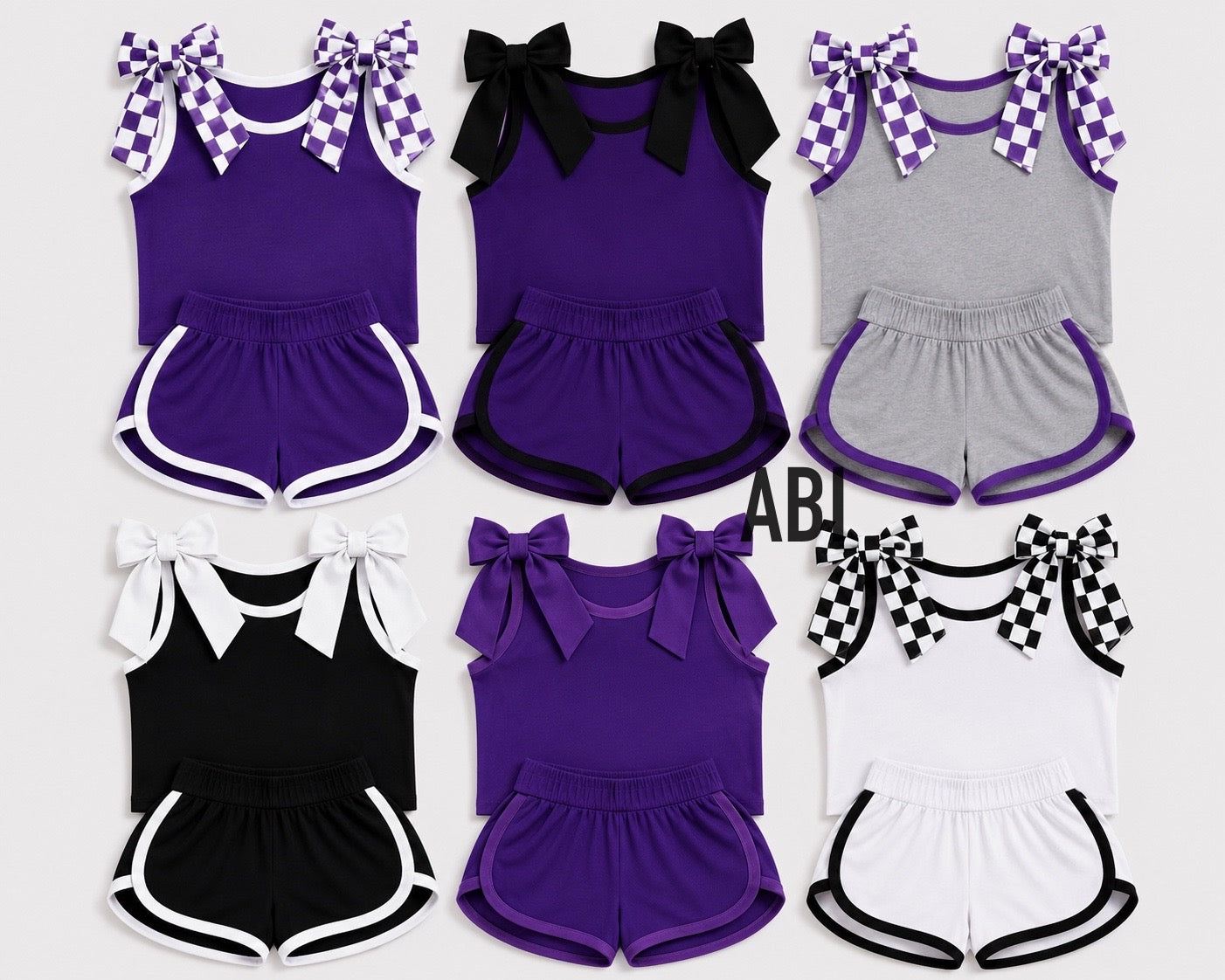 ABI Custom Bow Shirt and Shorts Set  -Pre Order