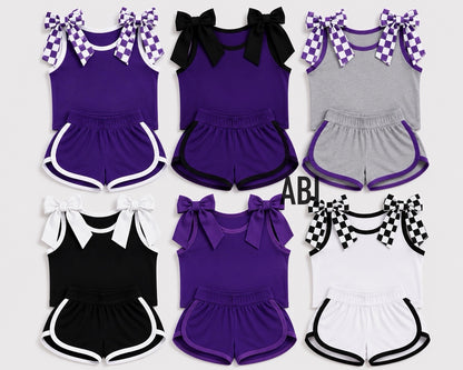 ABI Custom Bow Shirt and Shorts Set  -Pre Order