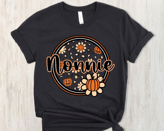 Pumpkin name circle Nonnie-DTF