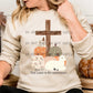 The Lord is my Shepherd with a wooden cross-DTF