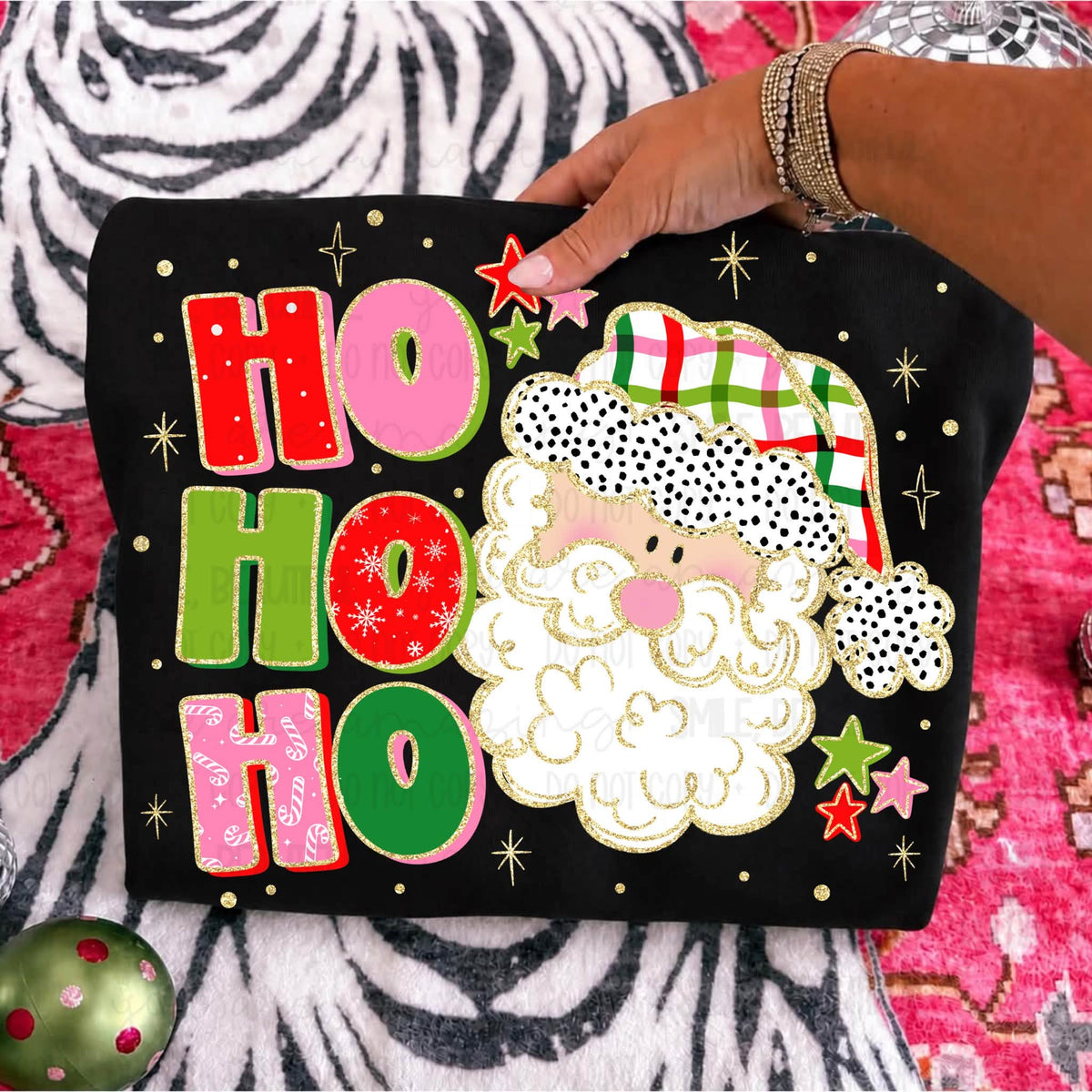 ho ho ho Santa  -DTF