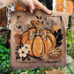 Floral boho pumpkin- DTF&UV
