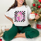 Feeling Jolly Checkered Blk - DTF
