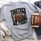 Together we fight football black ribbon-DTF