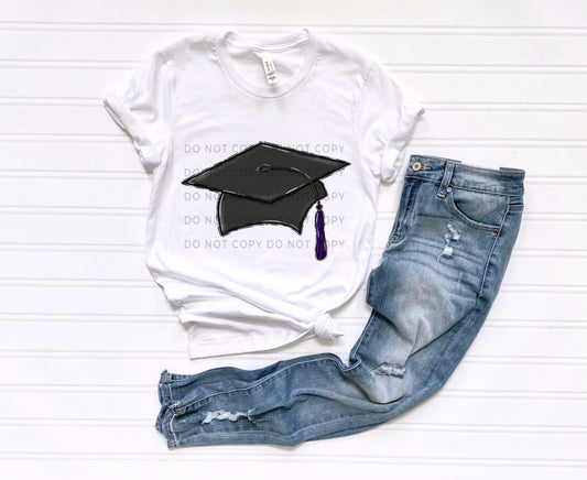 Graduation Cap Purple - DTF