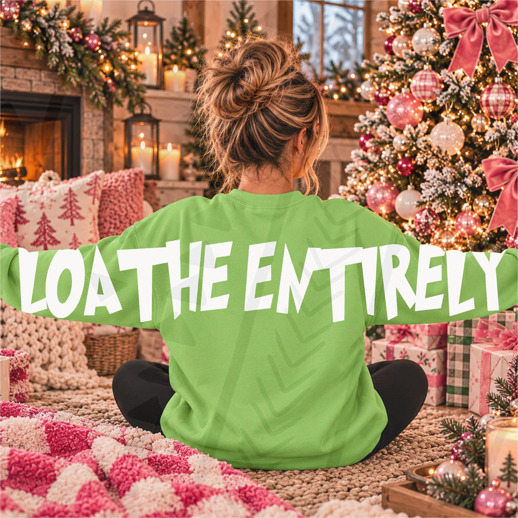Loathe Entirely White (All add ons in One listing) Customized-DTF